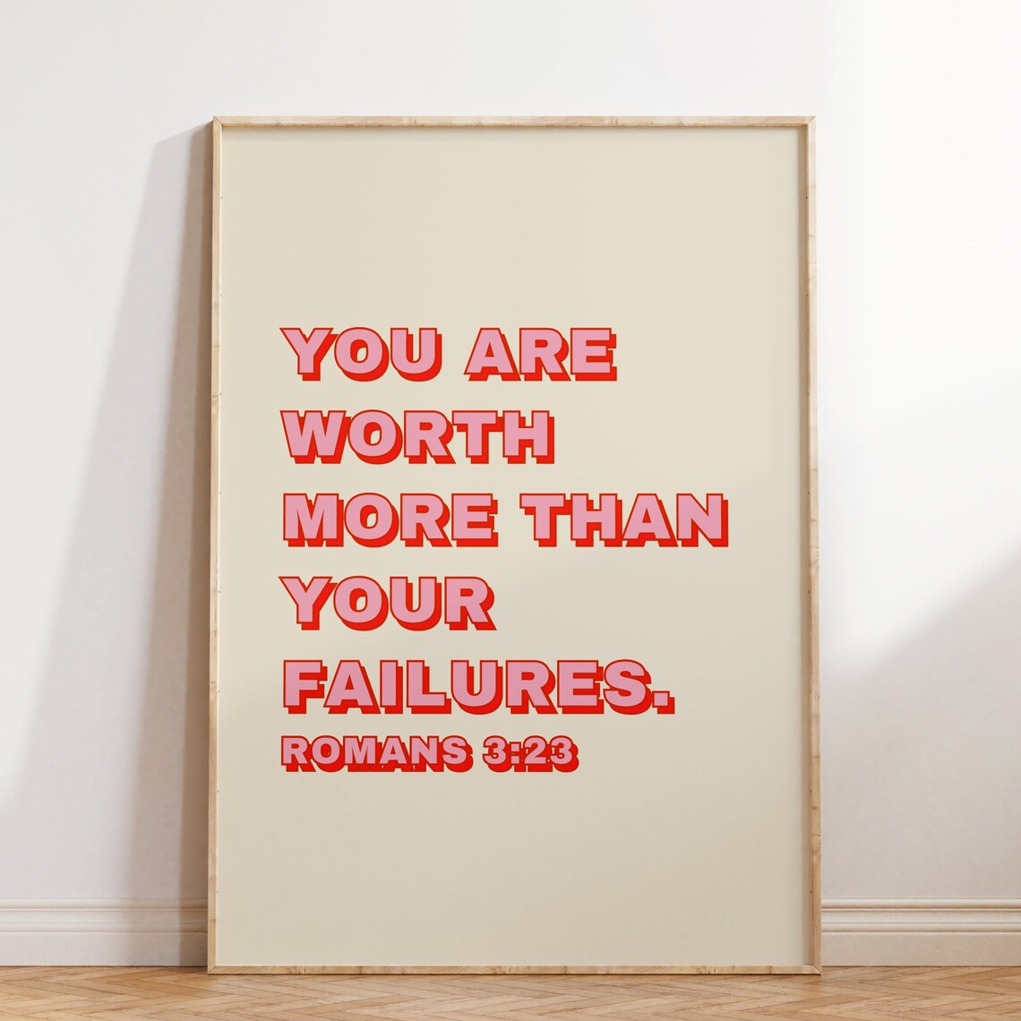 Romans Bible Scripture Christian Poster Art Print