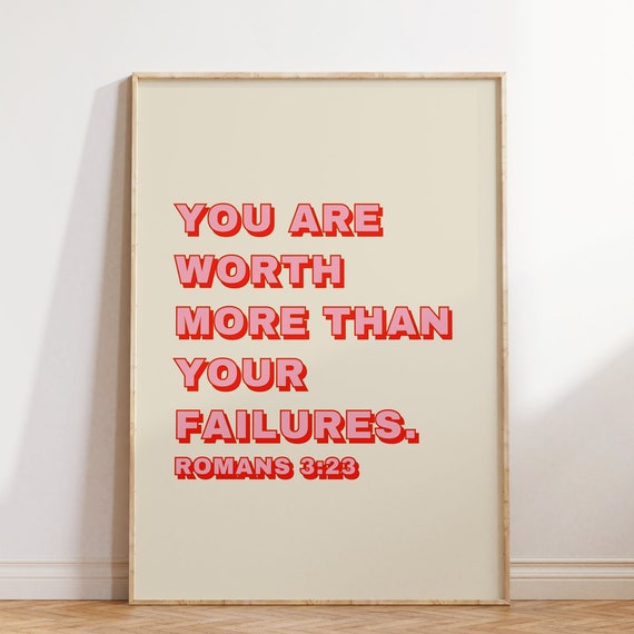 Romans Bible Scripture Christian Poster Art Print
