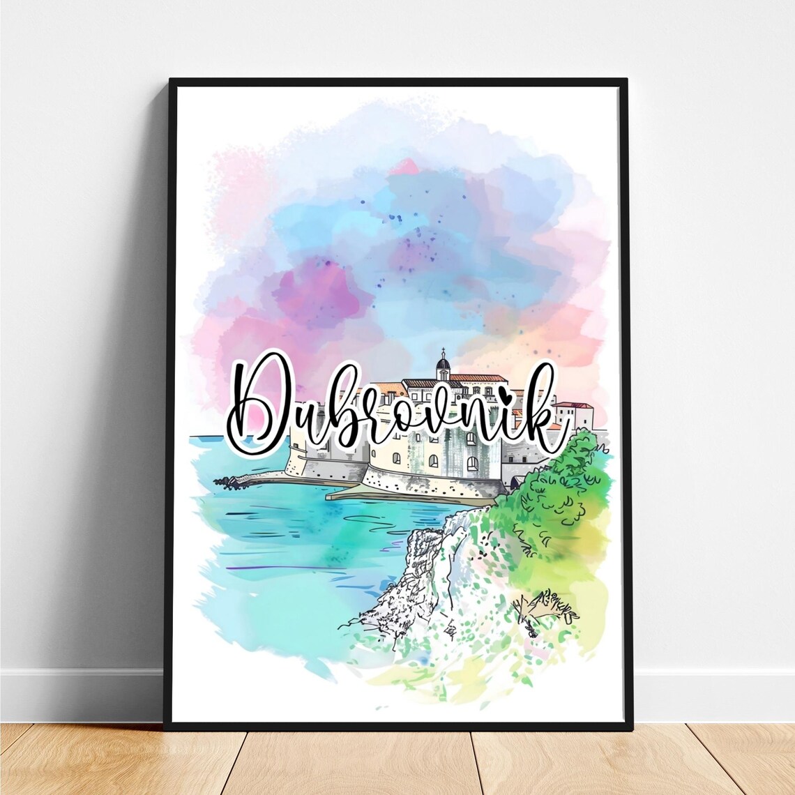 Twelve World Cities Watercolor Travel Art Gallery Wall Poster - Image 3