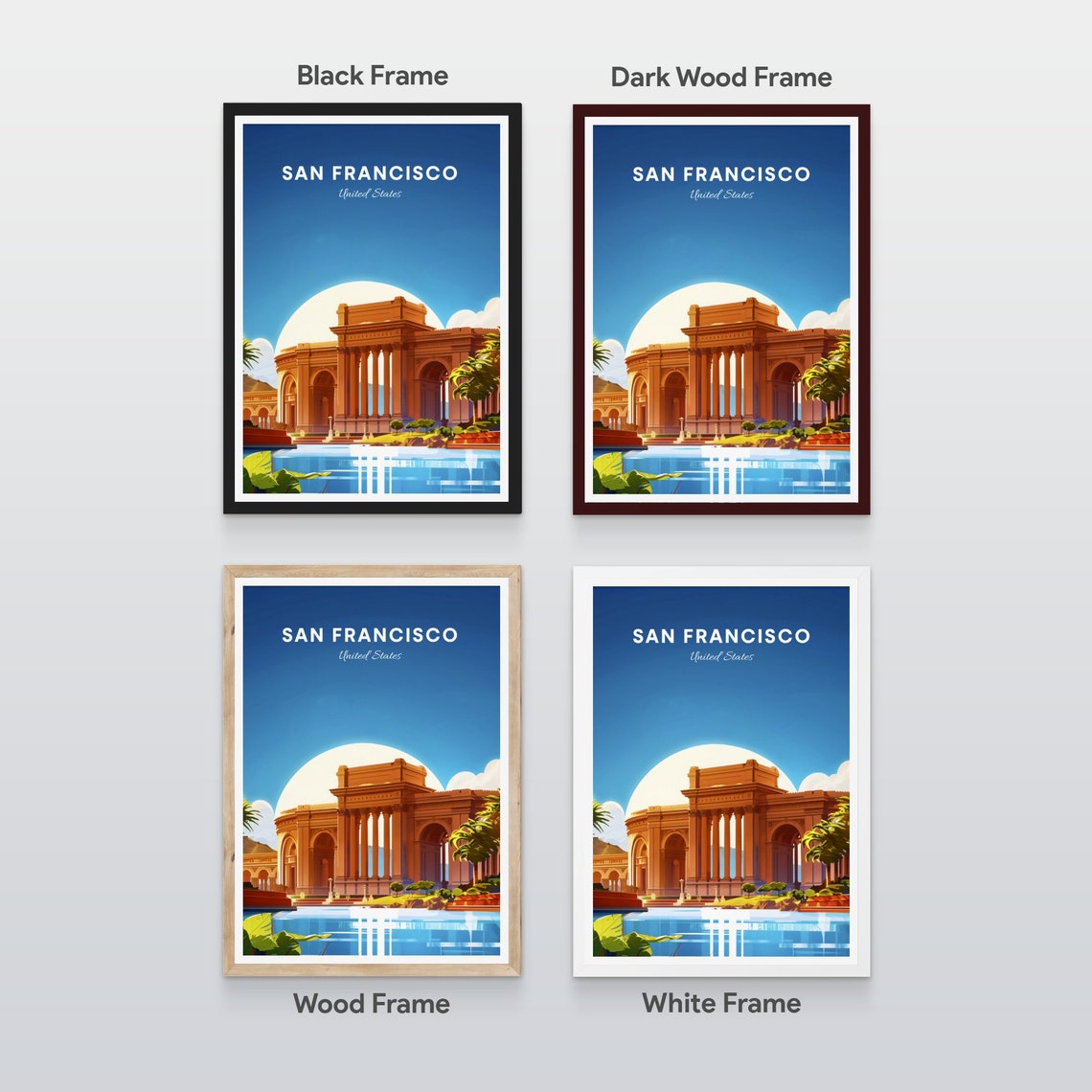 San Francisco Palace of Fine Arts Colonnade by the Water Poster - Image 2