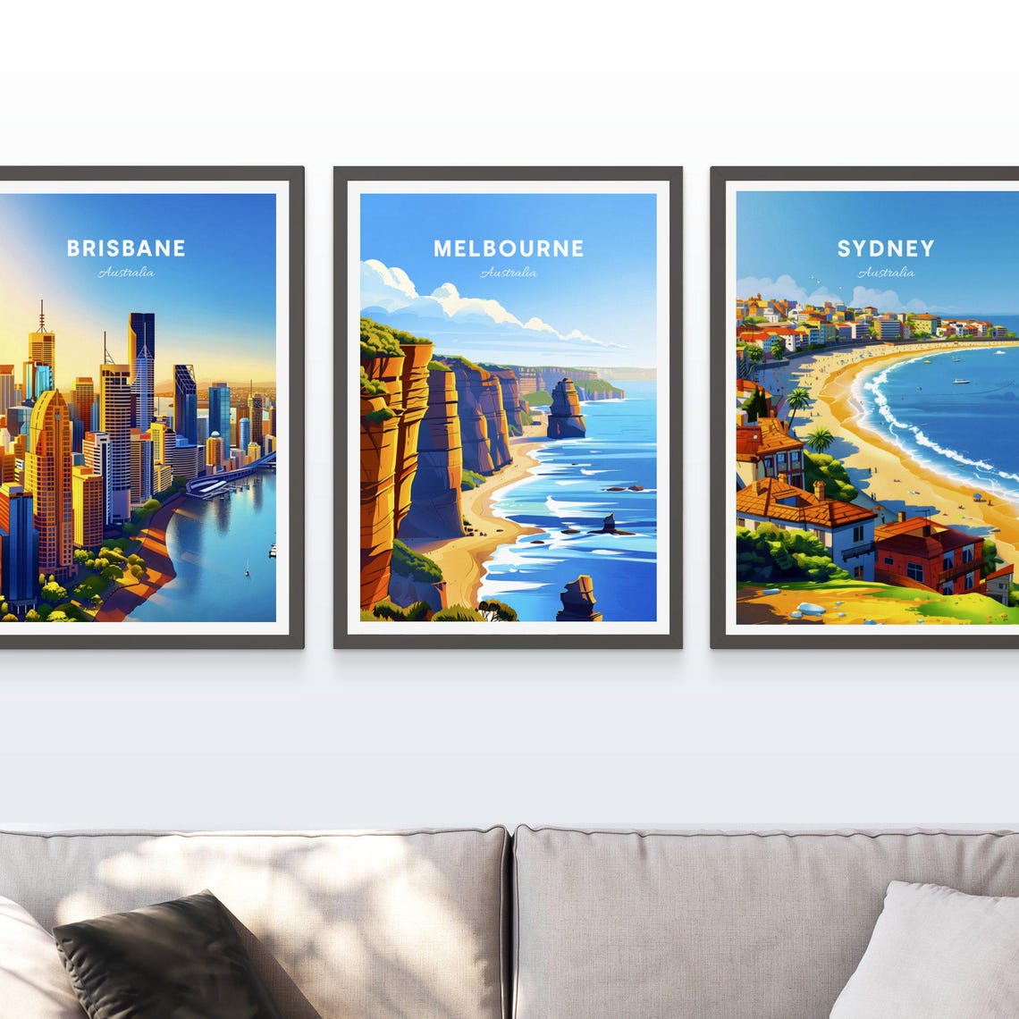 Melbourne Australia Twelve Apostles Coast Limestone Stacks Poster - Image 3