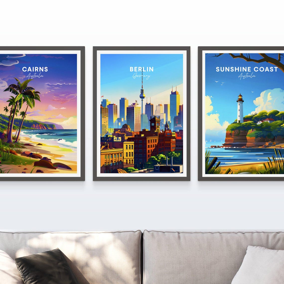 Berlin Germany TV Tower Downtown Skyline City View Scene Poster - Image 3