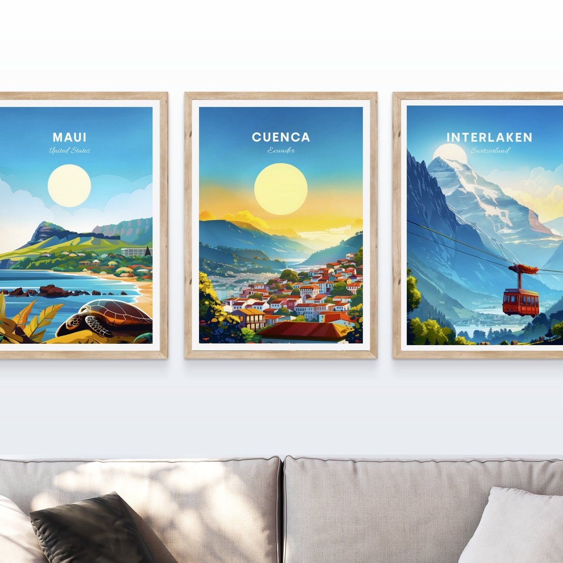 Cuenca Travel Print Ecuador Wall Art Cuenca Poster Azuay Poster Personalized Gift Poster Minimalist Poster Wedding Gift - Image 4