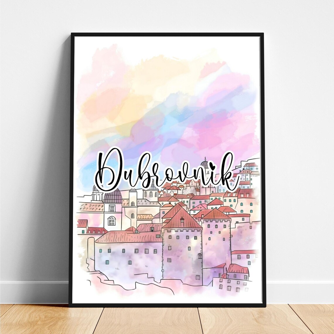 Twelve World Cities Watercolor Travel Art Gallery Wall Poster - Image 3