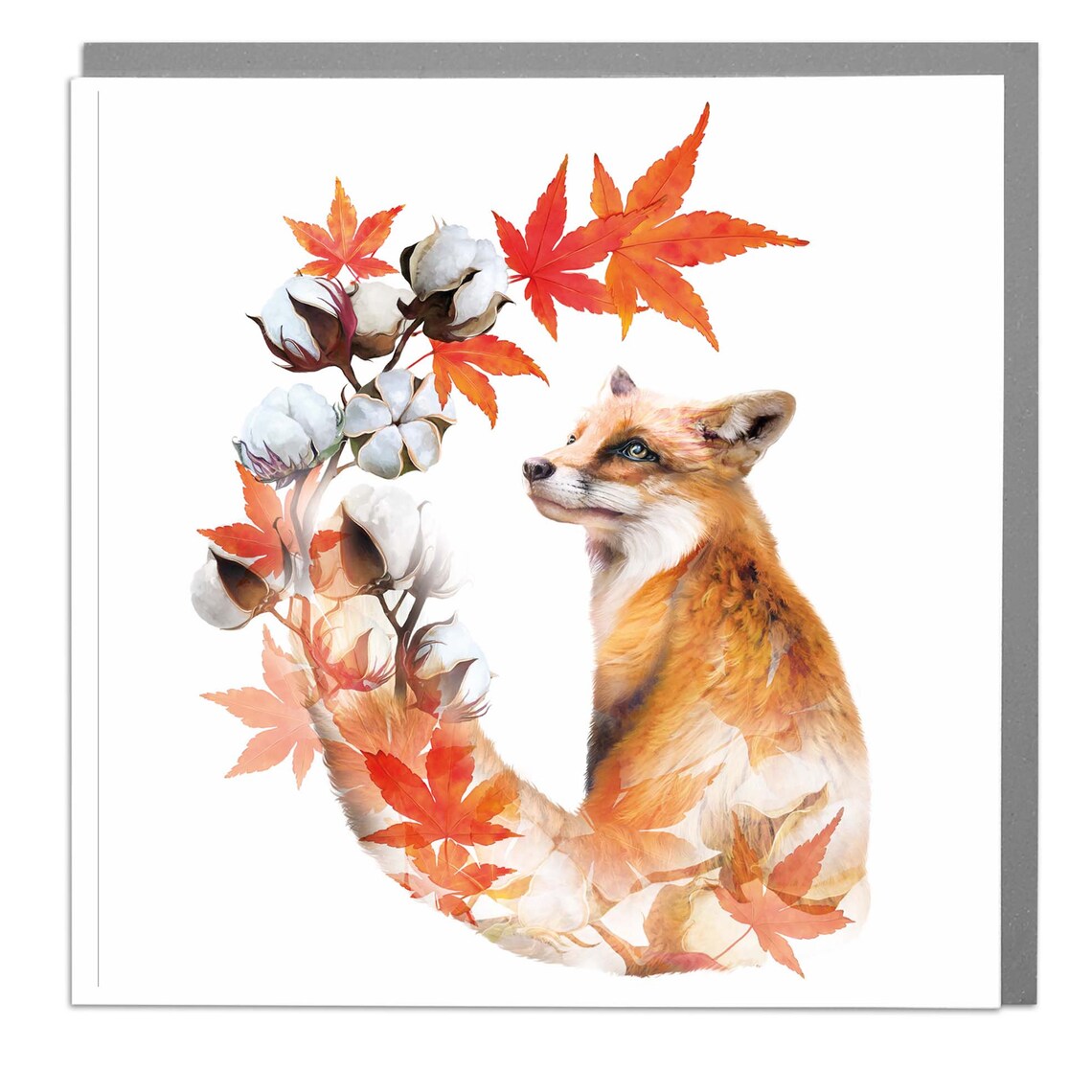 Autumn Fox, Seasonal Card by Lola Design