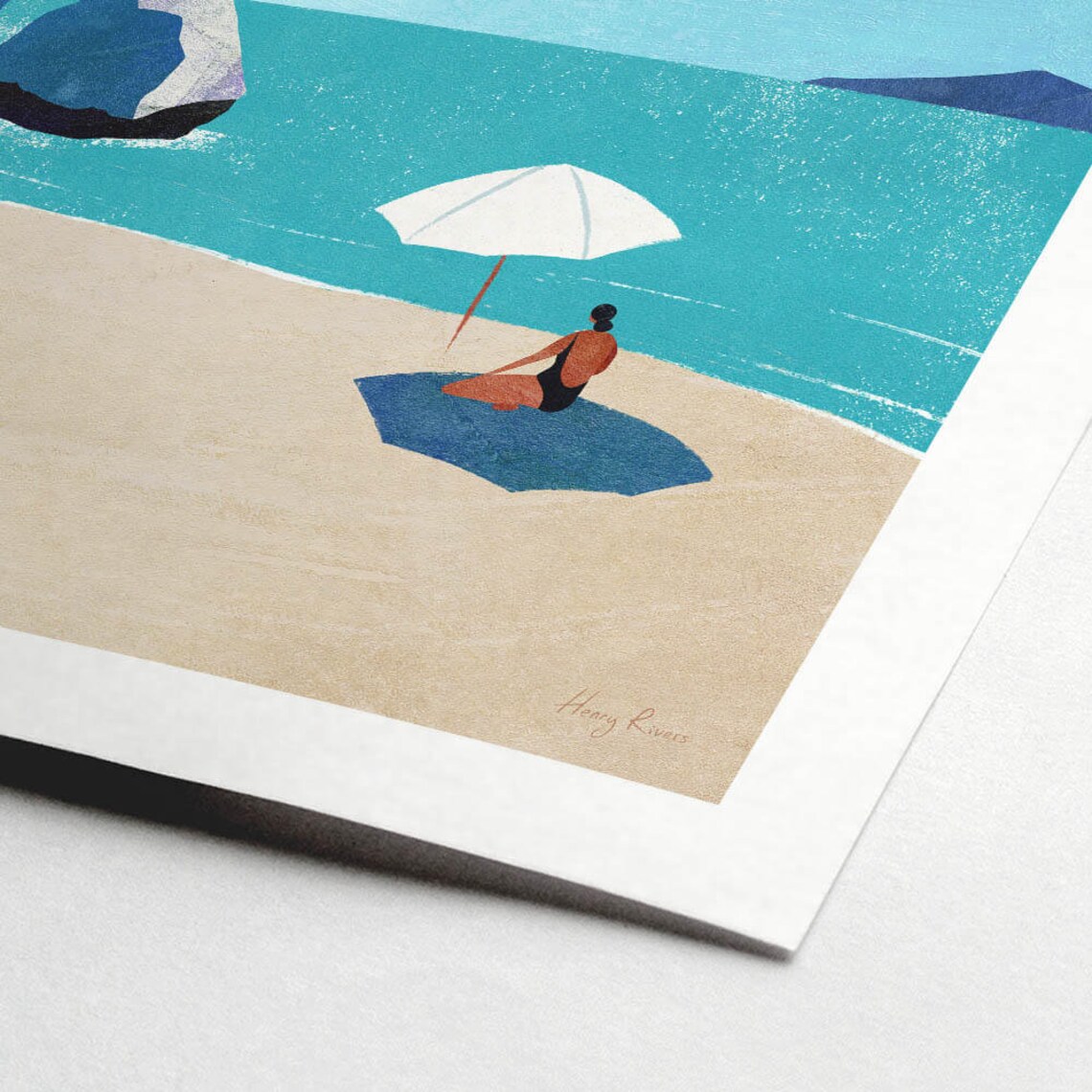 Beach Girl III by Henry Rivers, Summer Vacation Print - Image 2