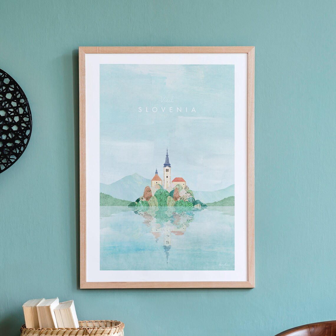 Slovenia By Henry Rivers, Lake Bled Travel Poster