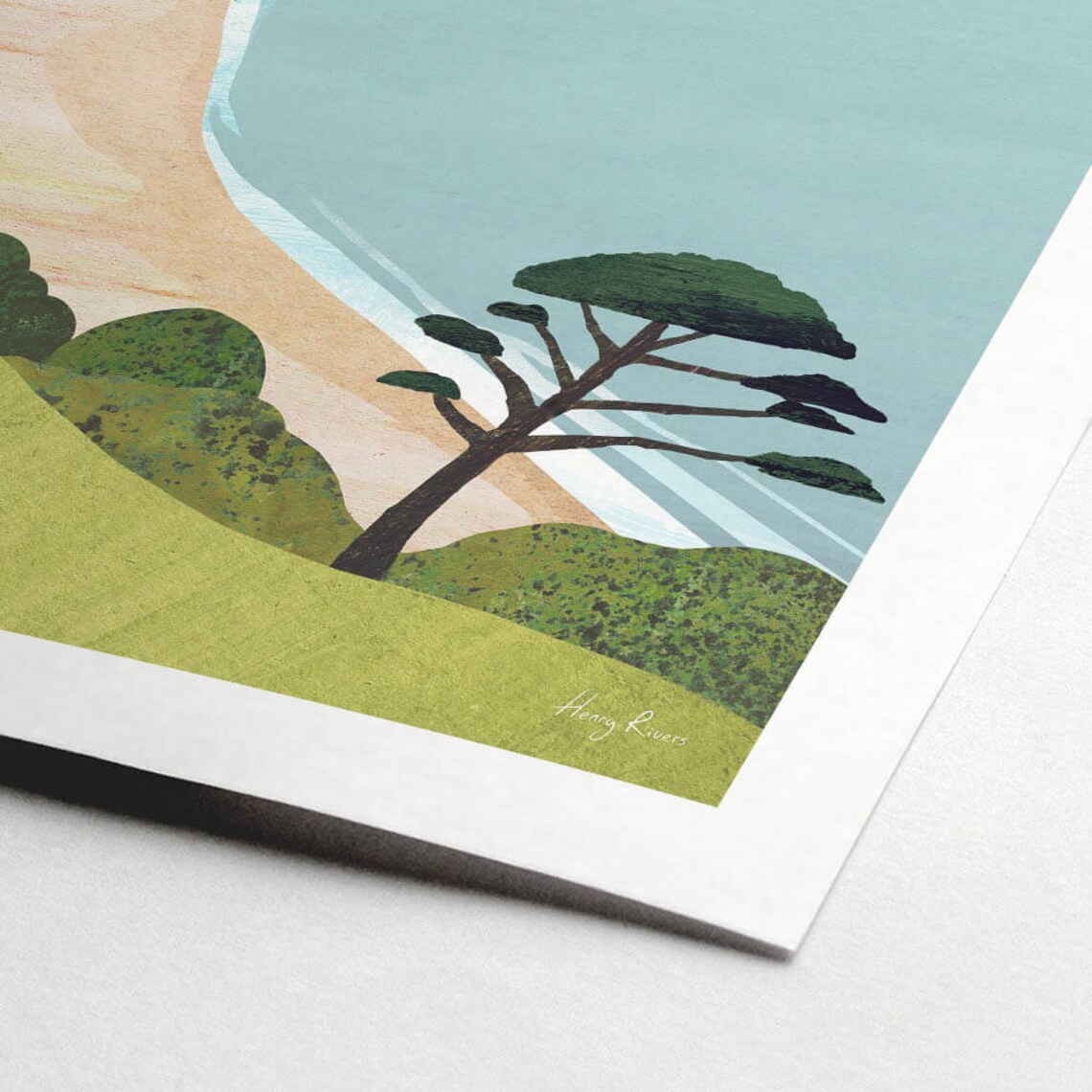 Devon Blackpool Sands Travel Poster, Coastal Art Print - Image 2
