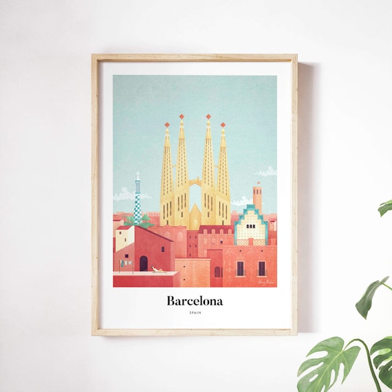 Barcelona by Henry Rivers, Sagrada Familia Art Print