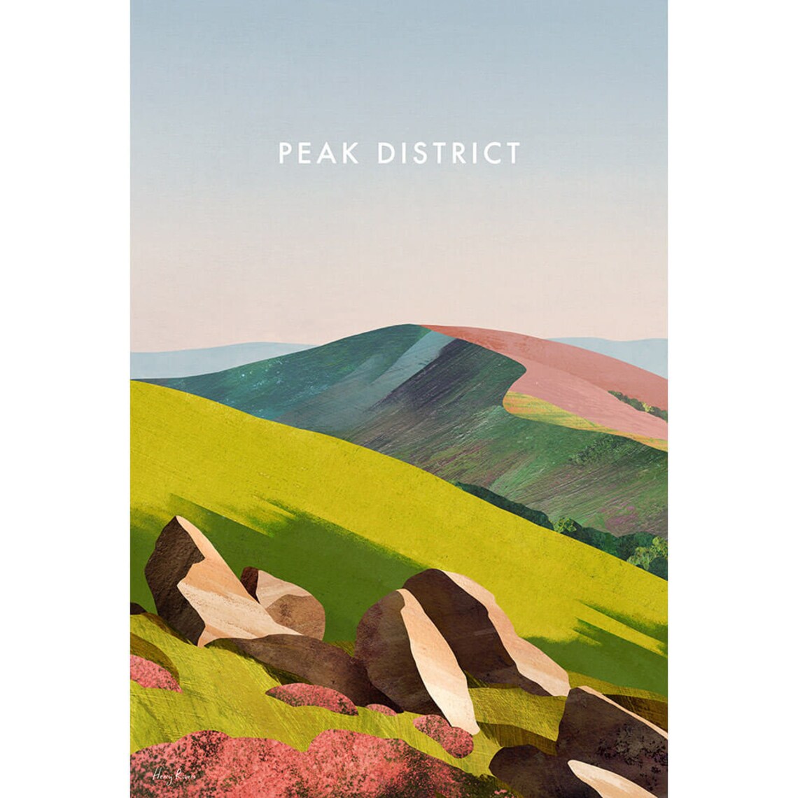 Peak District by Henry Rivers, Travel Poster - Image 2