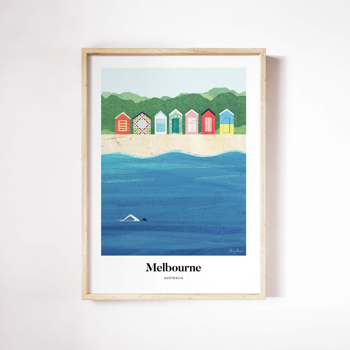 Melbourne by Henry Rivers Art Print, Wall Poster