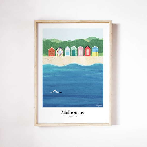 Melbourne by Henry Rivers Art Print, Wall Poster