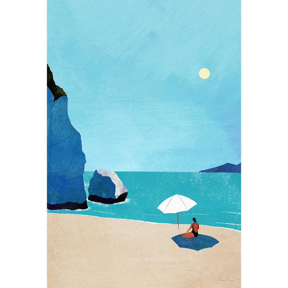 Beach Girl III by Henry Rivers, Summer Vacation Print - Image 3