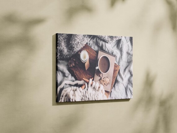 Coffee Lover Gift Poster Brown Gift Art Large Wall Art Painting On Coffee Kitchen Decor Coffee Prin
