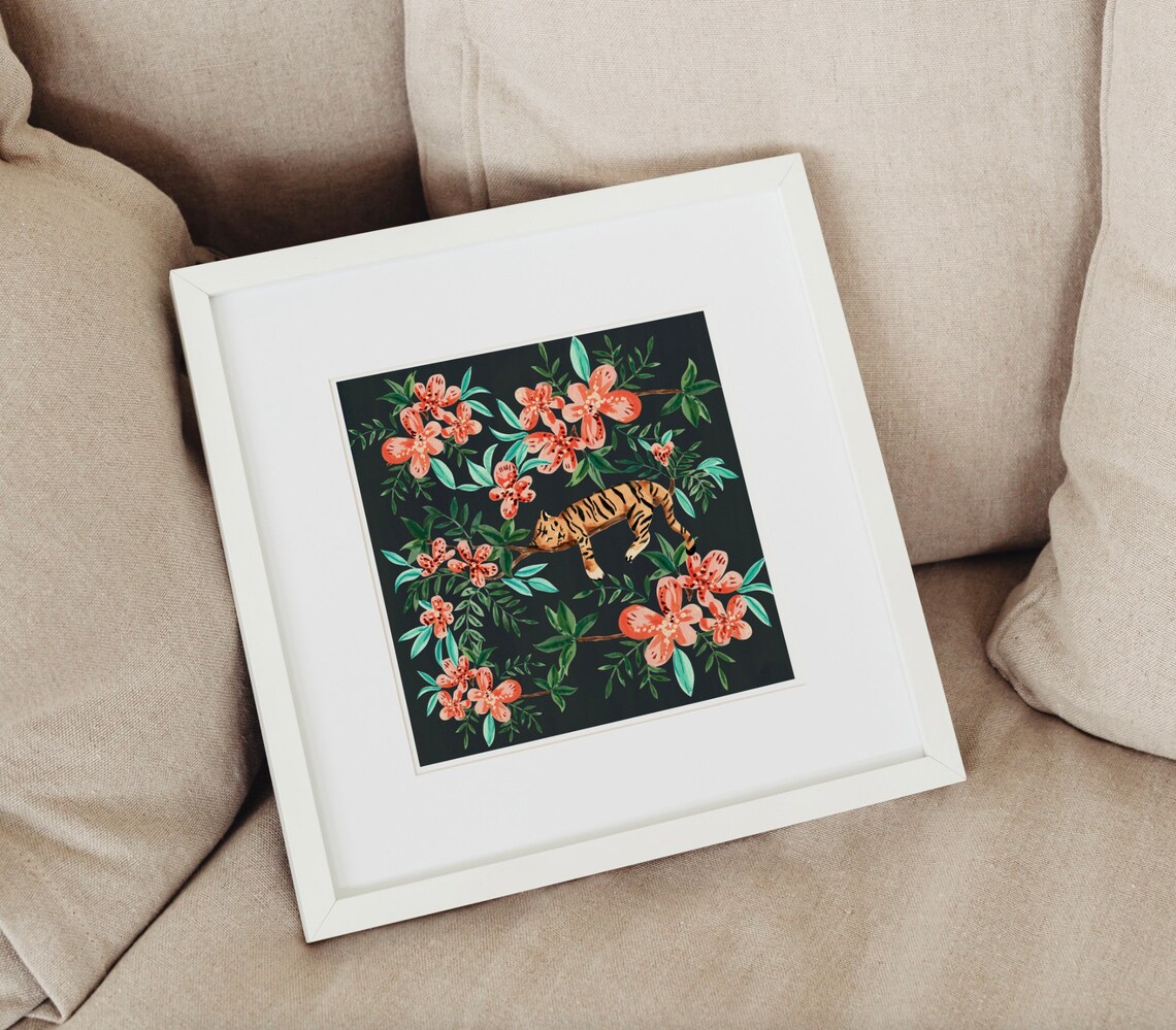 Tiger Art Print, Lunar New Year Nursery Decor - Image 3