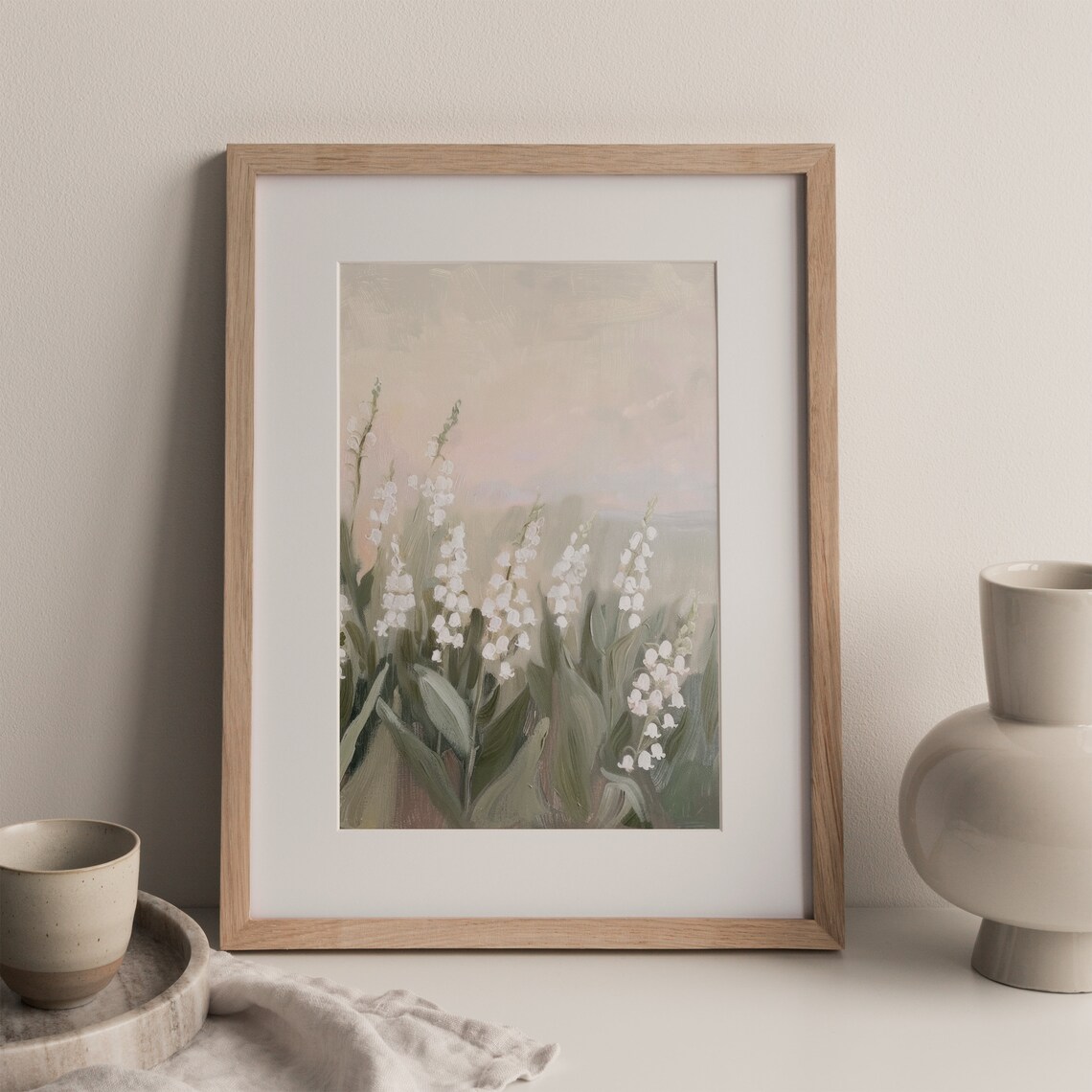 Lily of the Valley Spring Flower Botanical Art Print - Image 2
