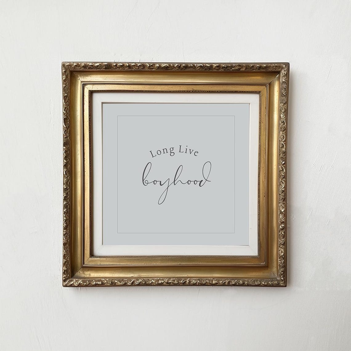 Long Live Boyhood Quote Vintage Nursery Boys Room Wall Art Print - Image 2