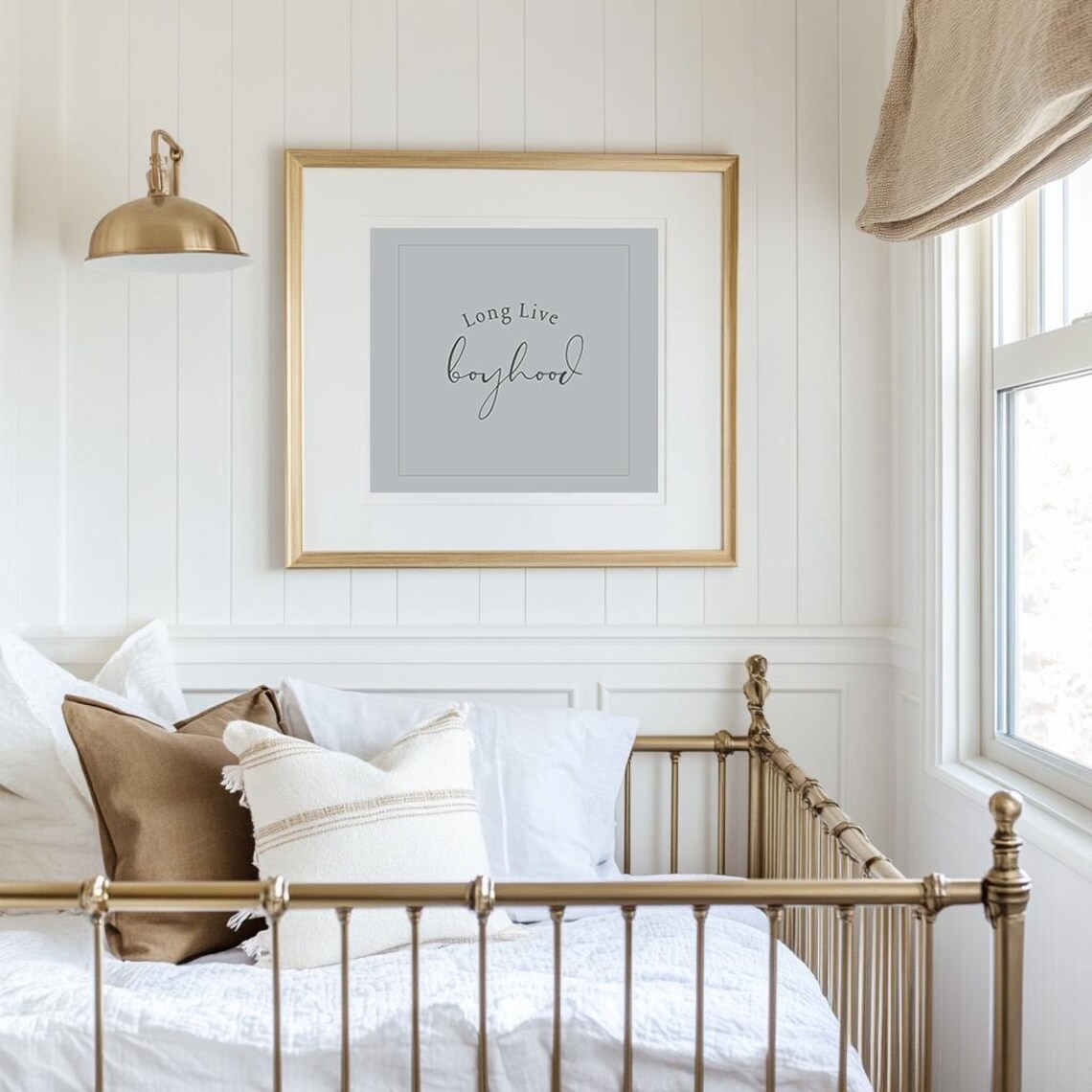 Long Live Boyhood Quote Vintage Nursery Boys Room Wall Art Print - Image 3