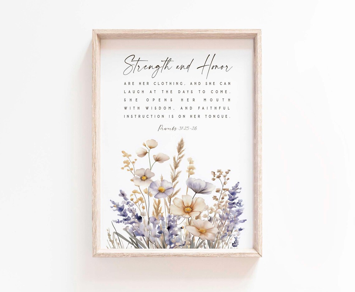 Proverbs 31:25 Bible Verse, Woman Mom Scripture