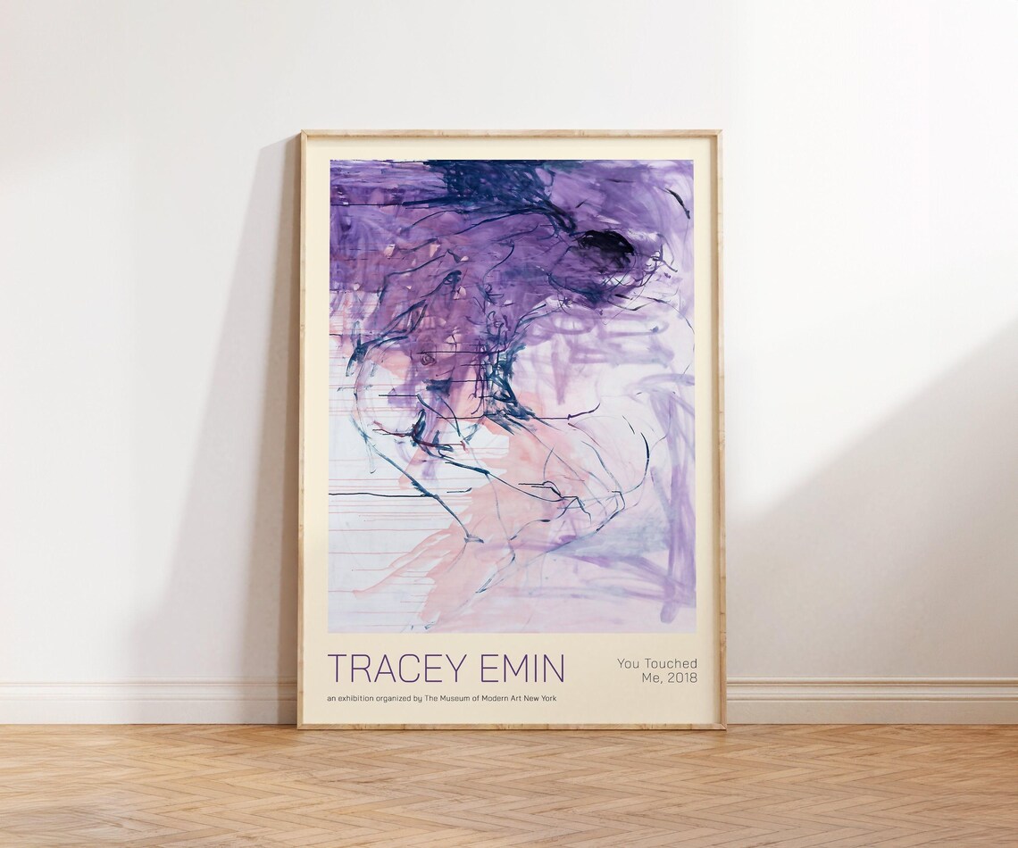 Tracey Emin You Touched Me 2018 Abstract Art Exhibition Poster