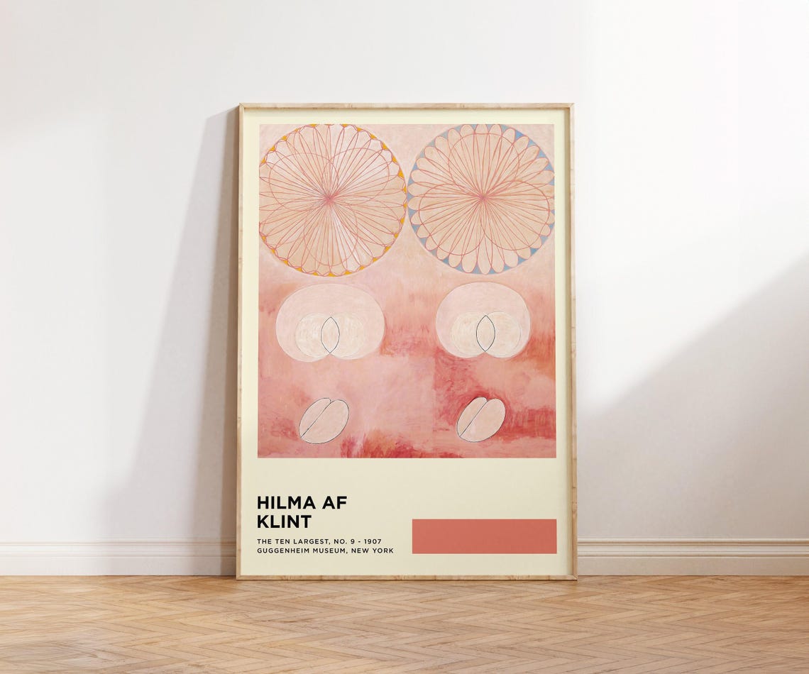 Hilma Af Klint The Ten Largest No 9 1907 Exhibition Art Poster
