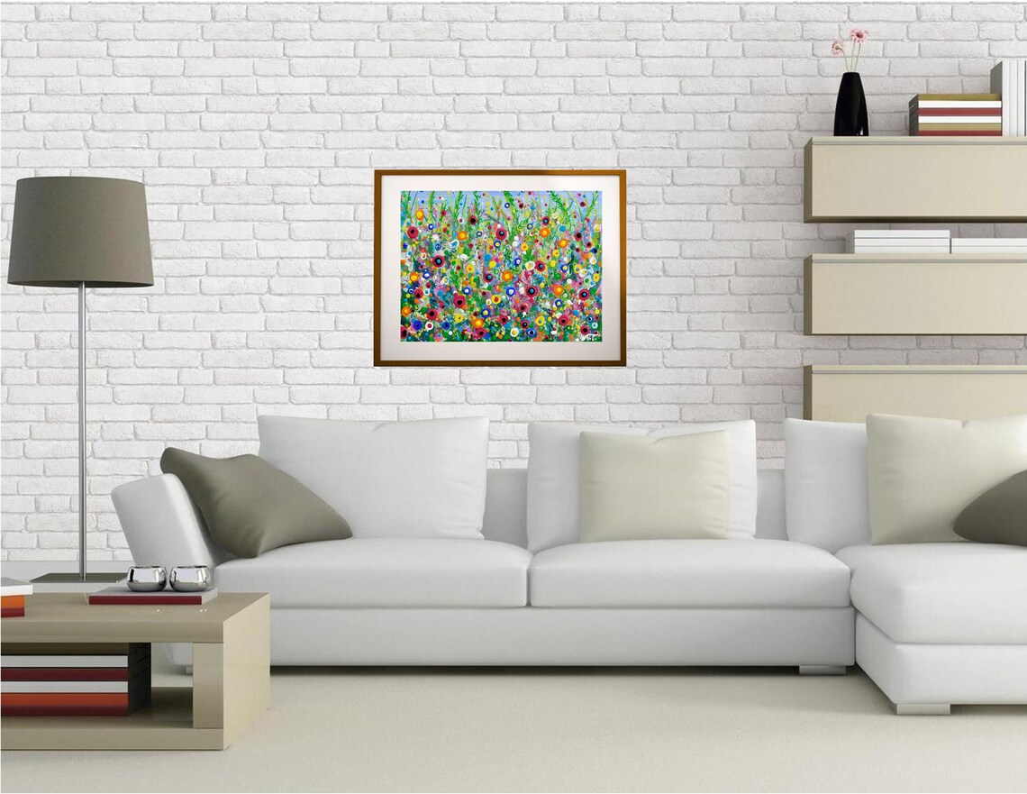 Abstract Wildflower Meadow Floral Fine Art Print - Image 3