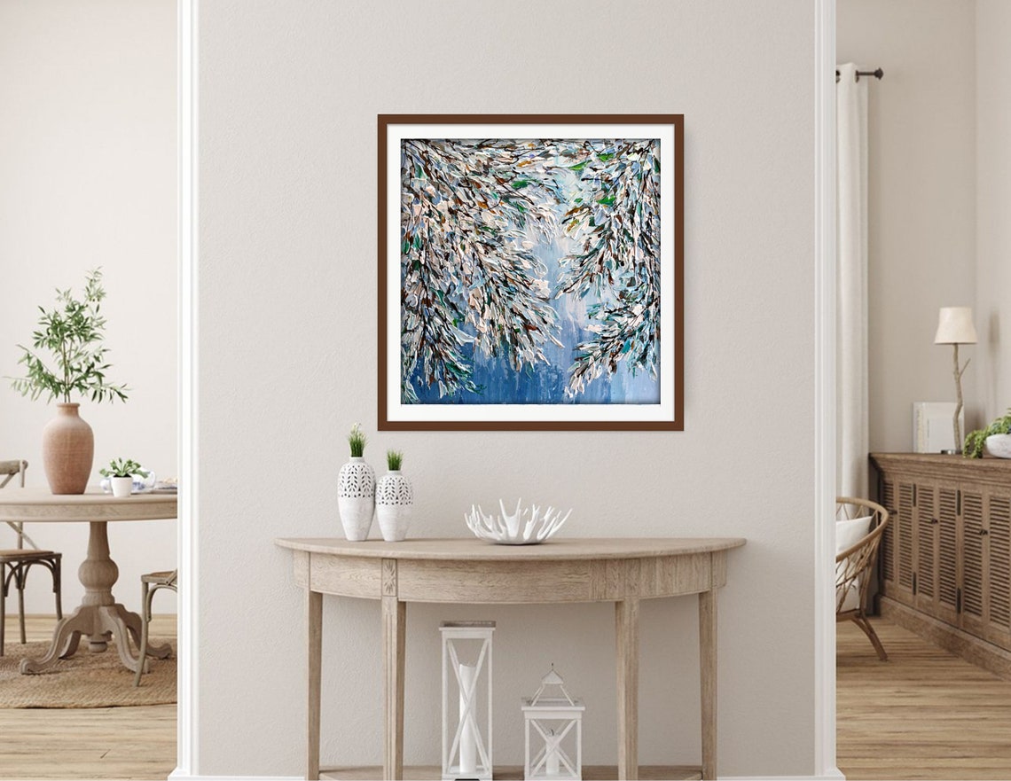 Abstract Winter Tree Branches Art Print - Image 3