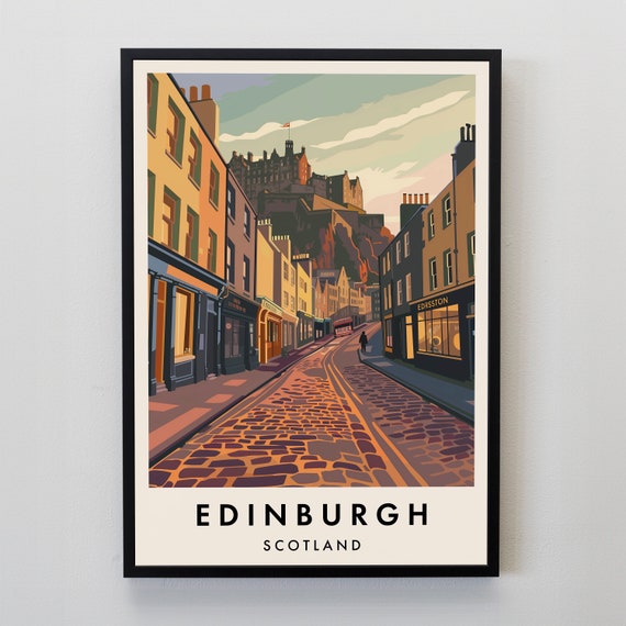 Edinburgh Gift Scotland Travel Poster
