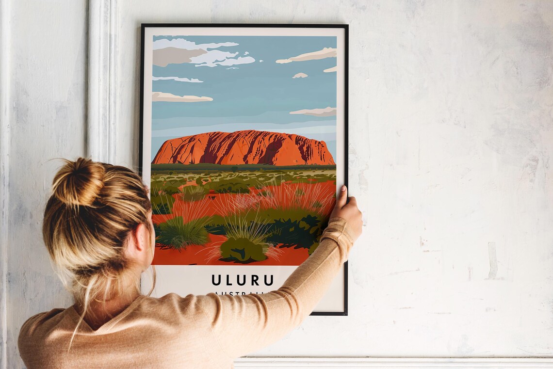 Uluru Travel Poster, Australia Travel Print - Image 2