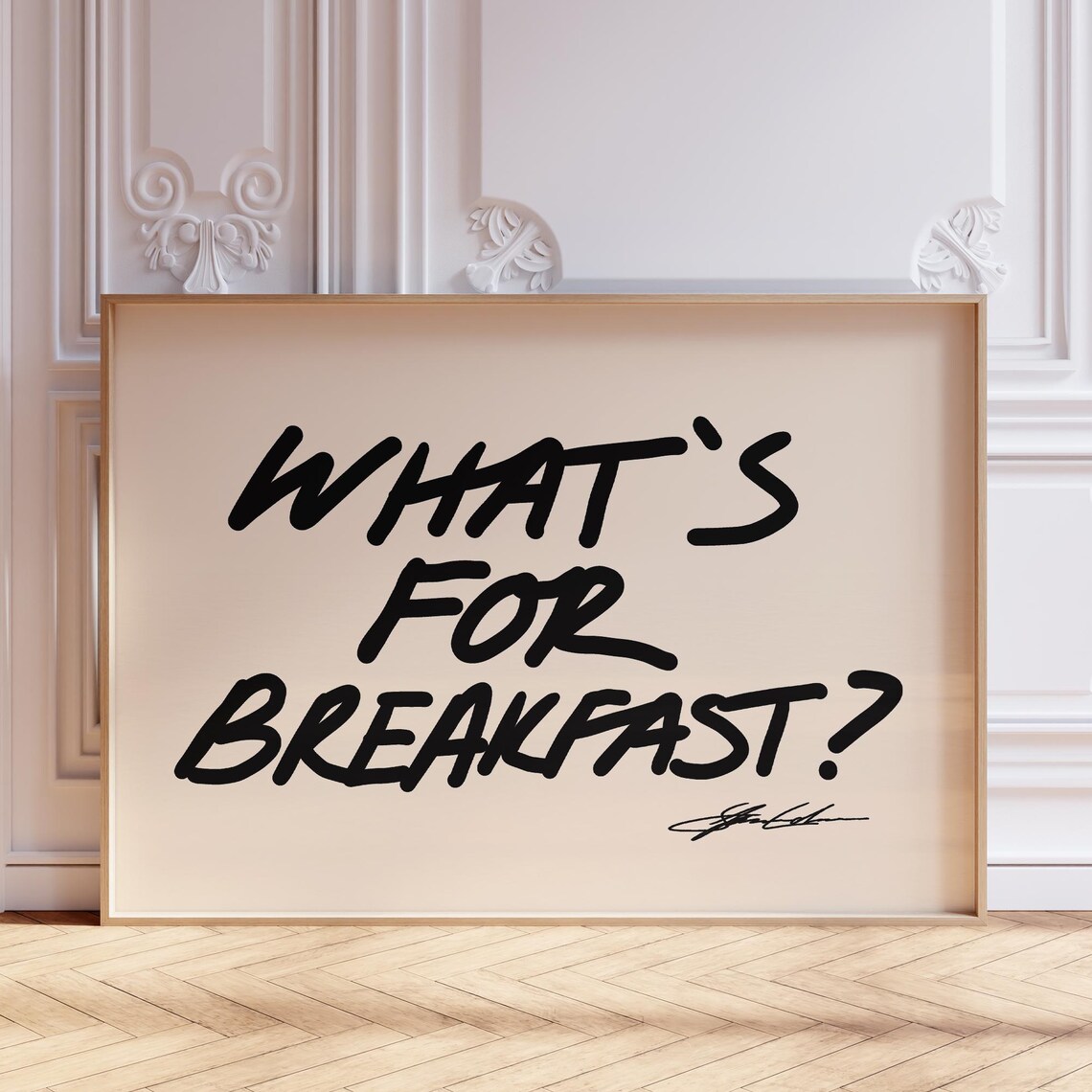 Whats For Breakfast Mid-Century Kitchen Art Print