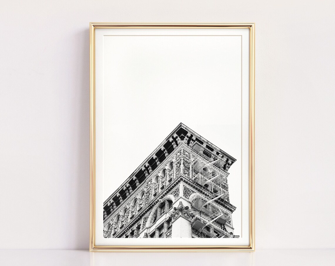 Soho Architecture, Black-and-White New York Poster