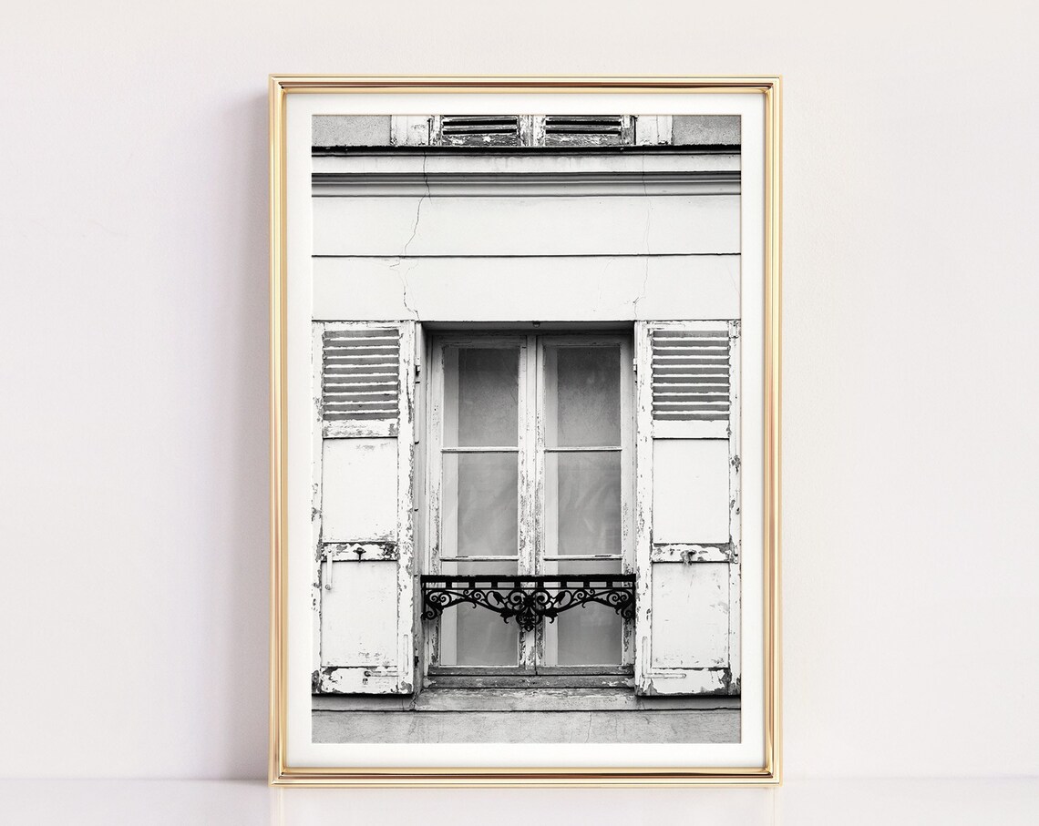 Paris Black And White Photography Travel Poster