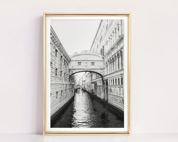 Venice Italy Bridge Of Sighs Photo Travel Poster