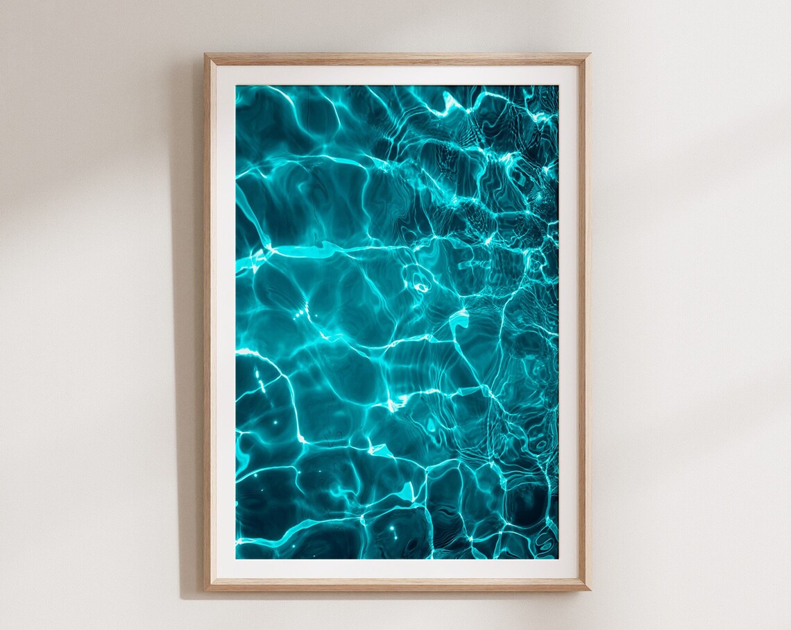 Ocean Reflections Modern Water Photography Art Print