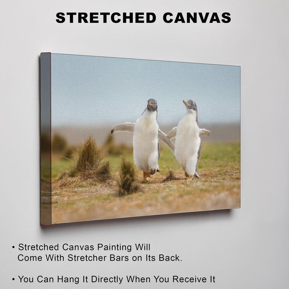 Happy Baby Penguins Waddling Together On The Beach Photo Poster - Image 3