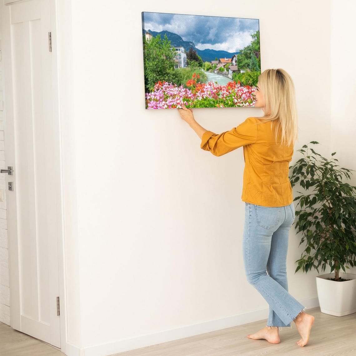 Beautiful River View In Garmisch Partenkirchen Germany Wall Art Landscape Wall Table Nature Decor Nature Wall Decor - Image 5