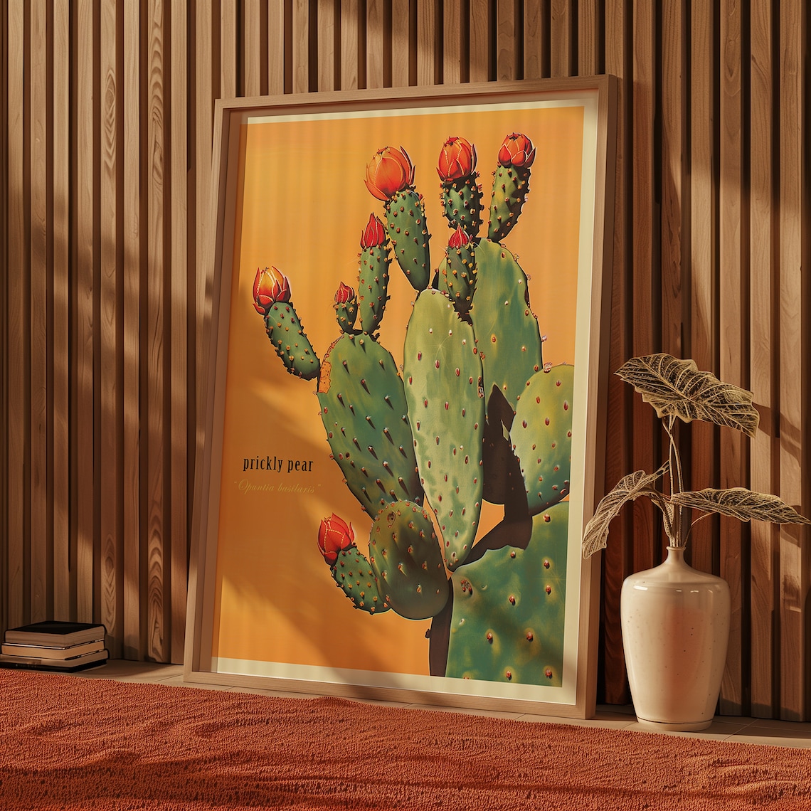 Vintage Prickly Pear Cactus Print, Sonoran Desert - Image 5