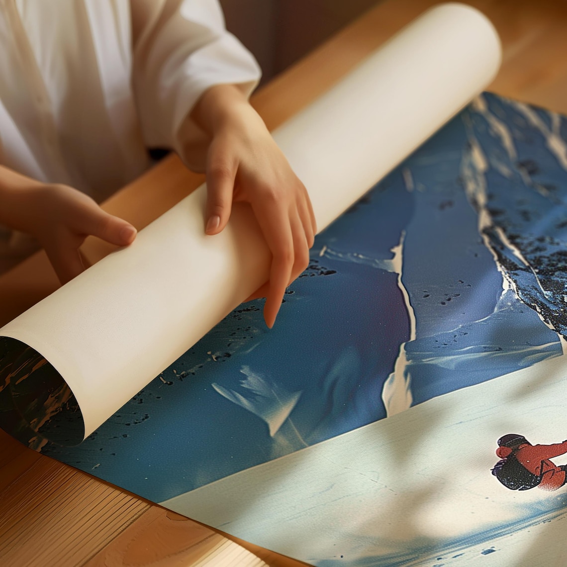 Vintage Skiing Magazine Art Print, Retro Backcountry - Image 2