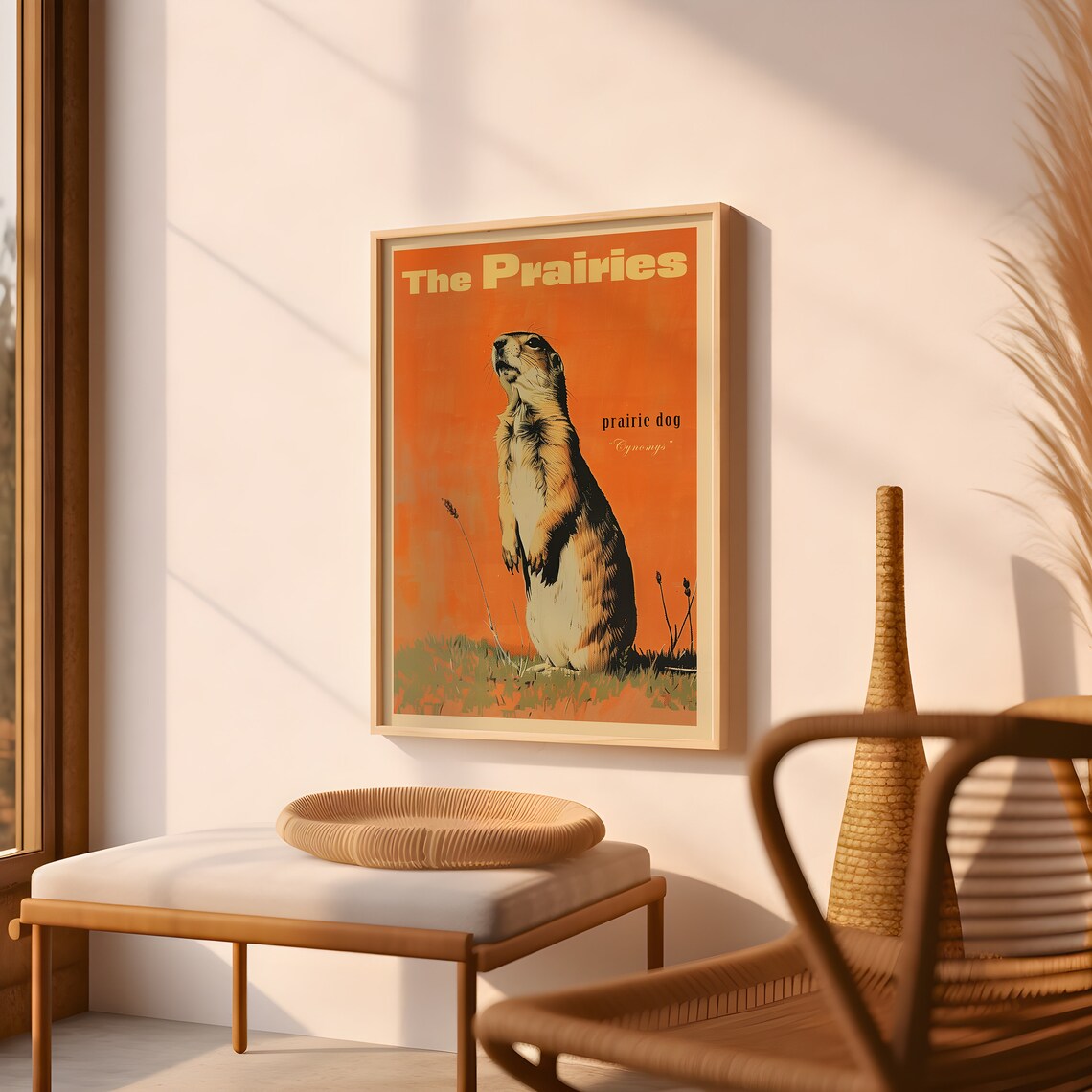 Vintage Prairie Dog Print, Retro Outdoors Poster - Image 2