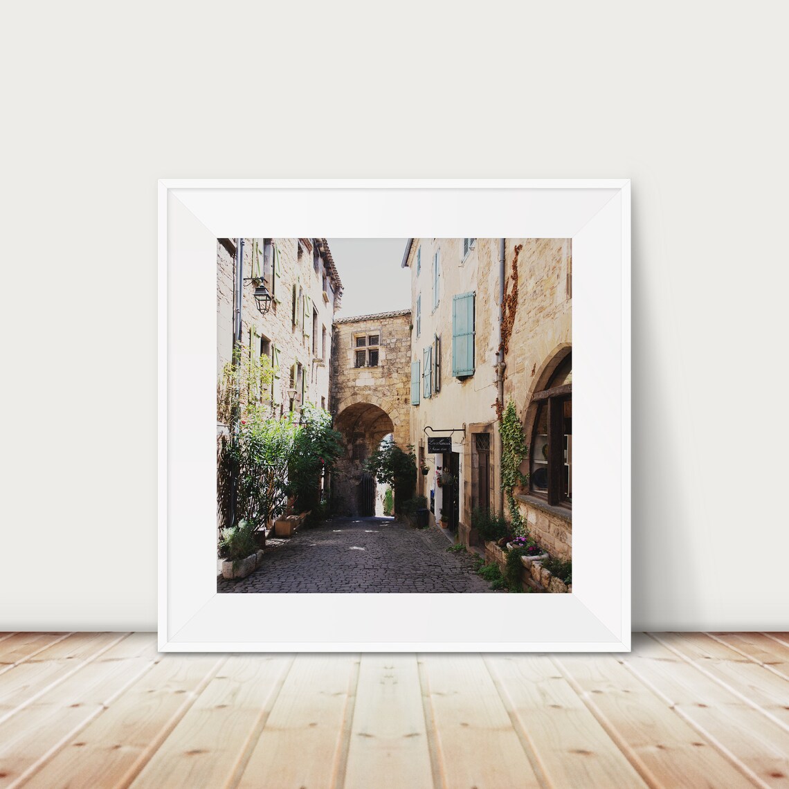 Cordes Sur Ciel France Medieval Village Cobblestone Photo Poster