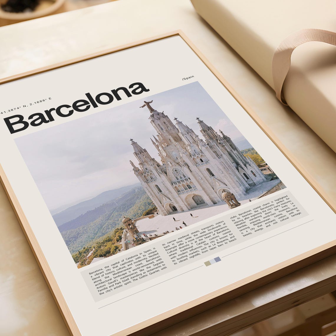 Barcelona Poster Barcelona Print Barcelona Wall Art Barcelona Gift Barcelona Travel Poster Barcelona Photo Spain Print Spain Poster - Image 3