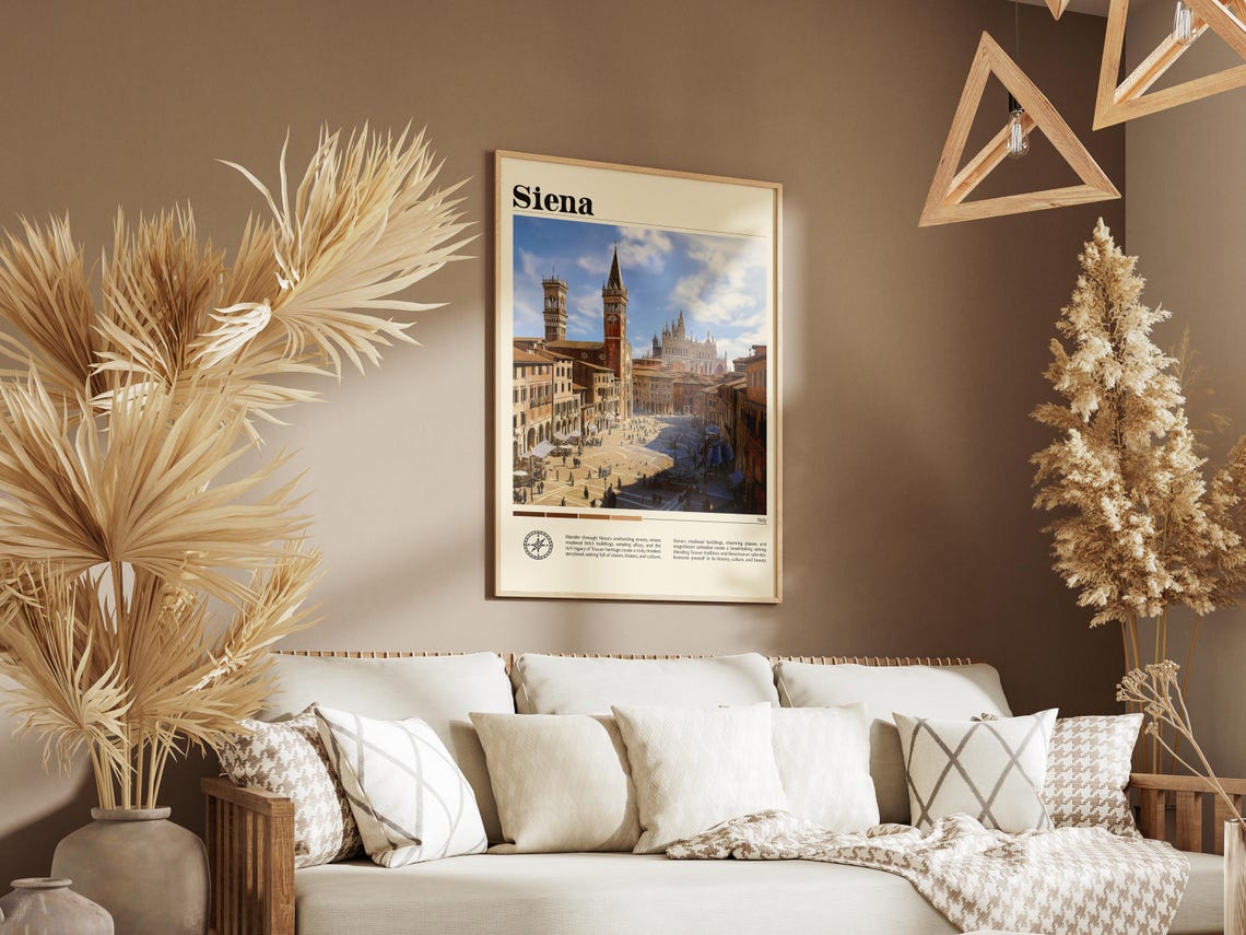 Siena City Italy Travel Print Italy Travel Print Travel Wall Art City Map Print Travel Poster Travel Art Gift Travel Home Decor - Image 8