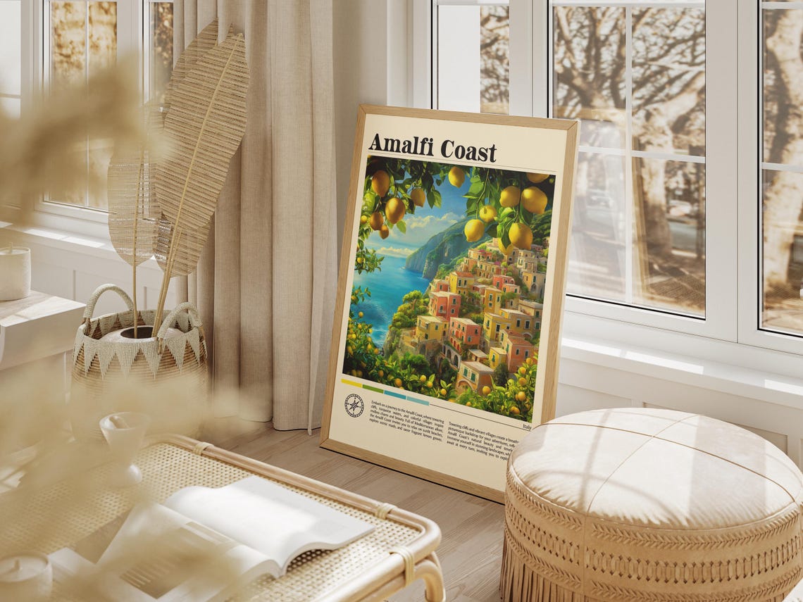 Amalfi Italy Travel Print Amalfi Travel Art Wall Decor Home Decor Wall Art City Travel Poster Gifts Italy Poster Italy Travel Print - Image 6