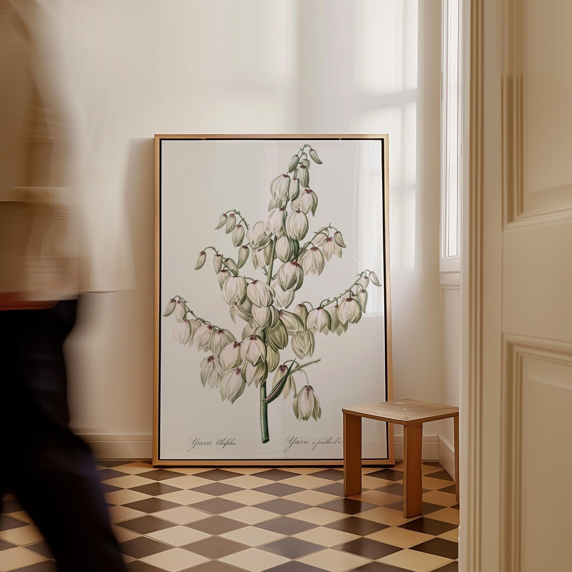 Redout Aloe Yucca Art Print Vintage Botanical Canvas
