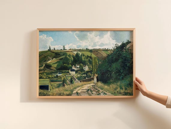 Camille Pissarro Vintage Art Print Jalais Hill Pontoise