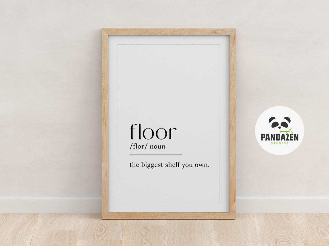 Floor Definition Bedroom Decor Teenager Wall Art Teen Room Decor Funny Teen Poster Room Decor For Teen Boys Room Decor For Teen Girls - Image 3