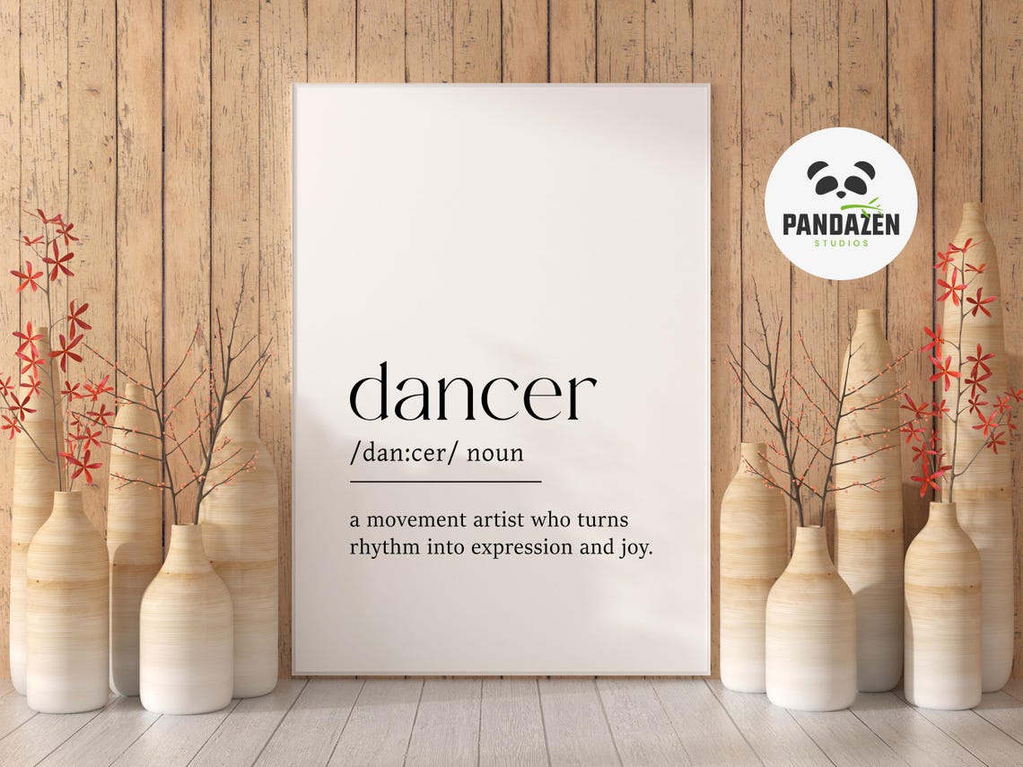 Dancer Definition Print Dancing Wall Art Gift For Dancer Dancer Gifts Dancer Birthday Gift Idea Dance Poster Dance Print Gift For Her - Image 3
