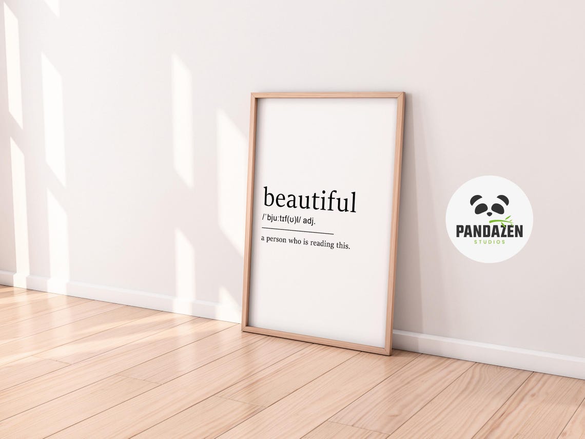 Beautiful Definition Person Reading This Affirmation Art Poster - Image 6