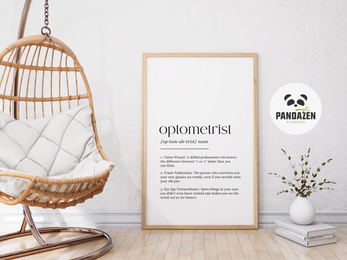 Optometrist Definition Vision Wizard Funny Eye Doctor Gift Poster - Image 7