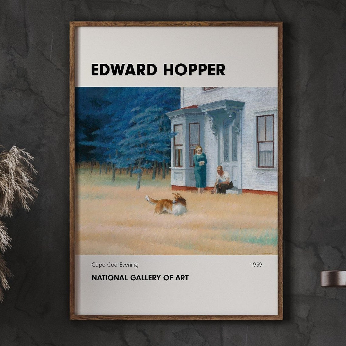 Edward Hopper Cape Cod Evening 1939 Gallery Exhibition Art Poster